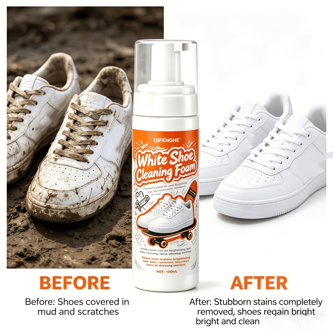 Portable No Rinse White Shoe C - огляд і ціна Sneaker Care Foam