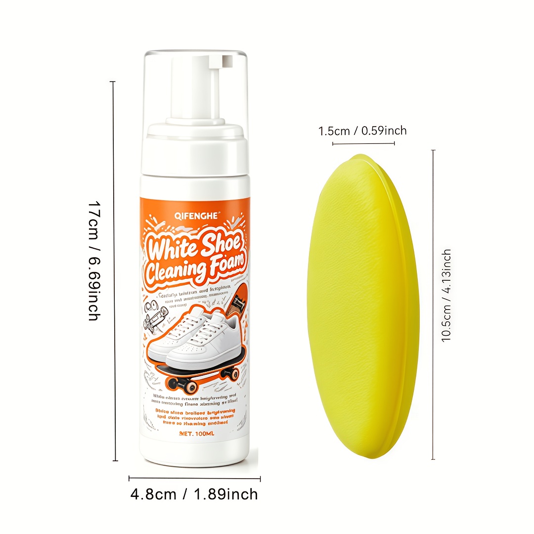 Portable No Rinse White Shoe C - огляд і ціна Sneaker Care Foam