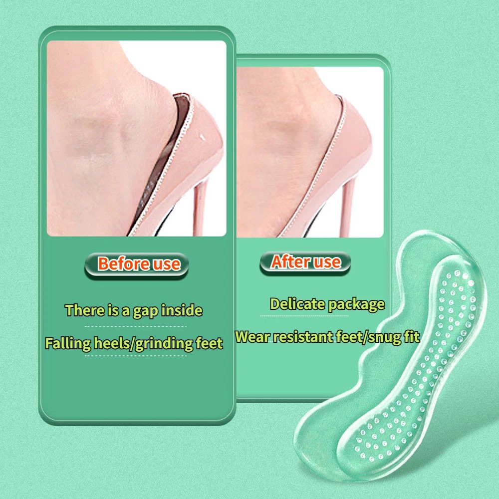Silicone Gel Heel Grips Anti-C - огляд і ціна Shoe Polish Cream