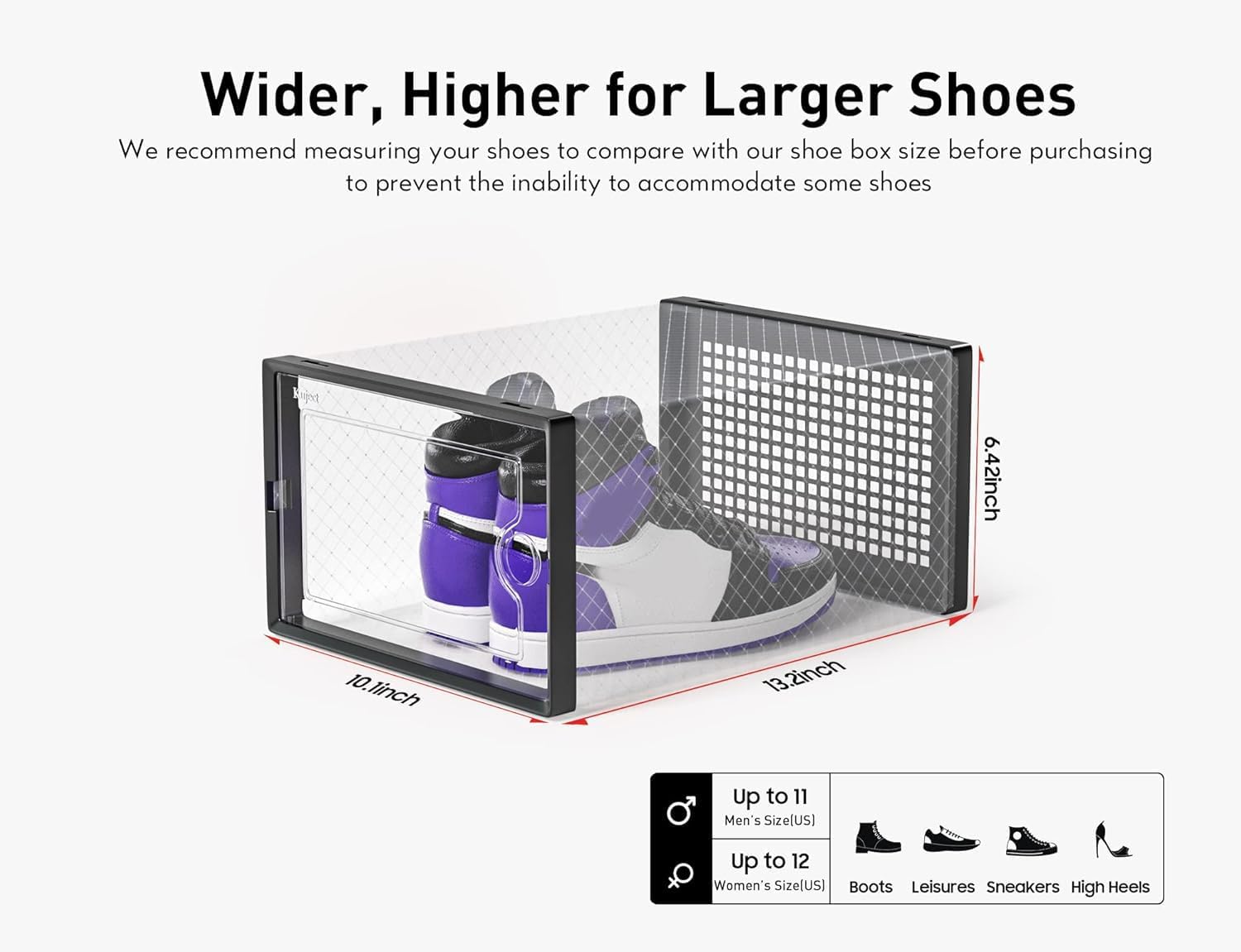 12 Pack Clear Plastic Shoe Sto - огляд і ціна Sneaker Case
