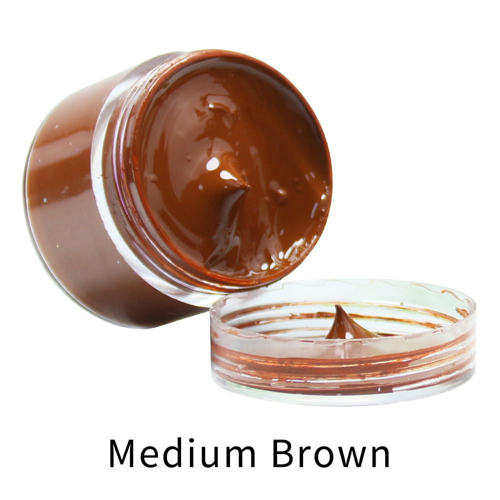 Medium Brown Leather Dye Paint - огляд і ціна Shoe Polish Cream