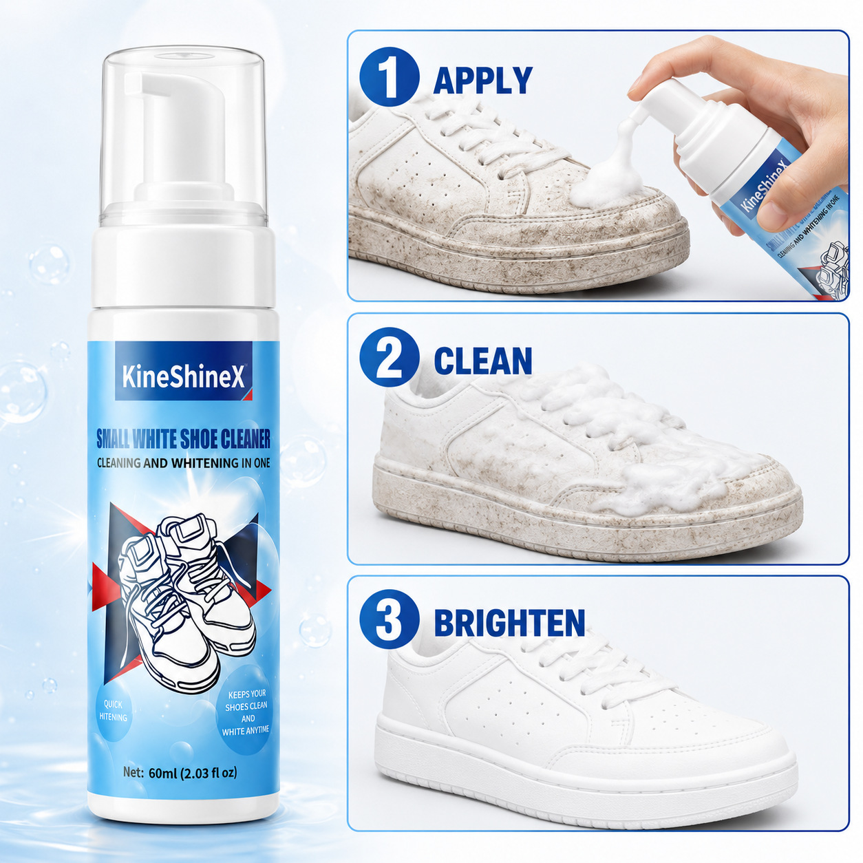 Gihen Shoe Cleaner Kits Water- - огляд і ціна Sneaker Care Foam